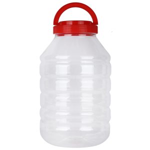 6 kg round jar with red c_h cap (120 mm),280mm