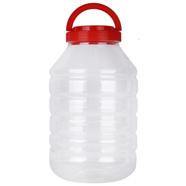 6 kg round jar with red c_h cap (120 mm),280mm