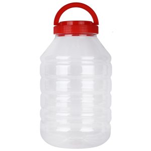 6 kg round jar with red c_h cap (120 mm) 280mm