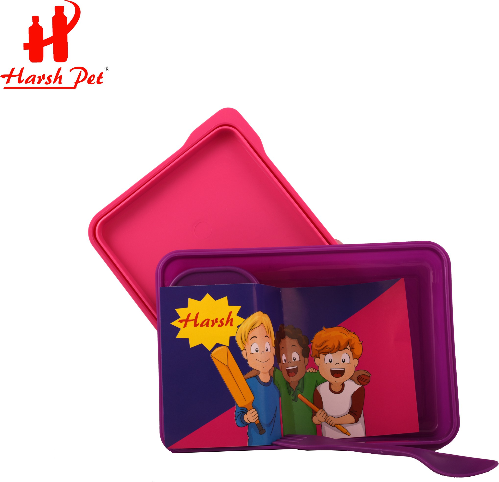 Magenta colour kid tiffin box