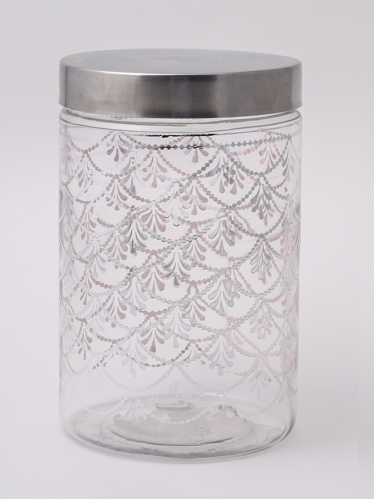 120 MM 2000 ML Silver Bell Jar With Steel Cap